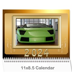 Male Calendar 2024 (large Numbers) - Wall Calendar 11  x 8.5  (12-Months)