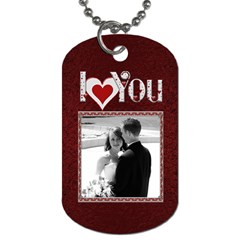 I Love You 4Ever 2-Sided Dog tag - Dog Tag (Two Sides)