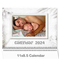 General Purpose Textured 2024 Calendar (large Numbers) - Wall Calendar 11  x 8.5  (12-Months)