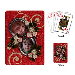 Holiday-Red & Green-playing cards (single) - Playing Cards Single Design (Rectangle)