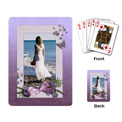 Purple-Heal-wedding-playing cards (single) - Playing Cards Single Design (Rectangle)