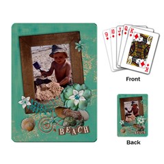 Beach-Travel-Tropical-playing cards (single) - Playing Cards Single Design (Rectangle)