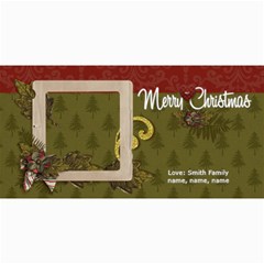 4x8 photo card: classic Merry Christmas - 4  x 8  Photo Cards