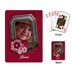 Pink Flowers/bird-Playing cards (single design) - Playing Cards Single Design (Rectangle)