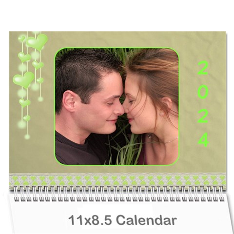 Subtle Hearts 2024 (any Year) Calendar By Deborah Cover
