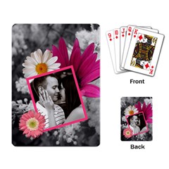 Pink Floral Playing Cards - Playing Cards Single Design (Rectangle)