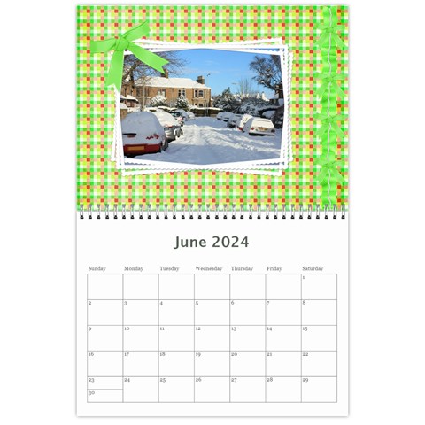 Bows 2024 (any Year) Calendar By Deborah Jun 2024