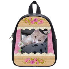 Pretty Pink Floral School Bag (Small)