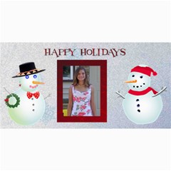 Happy Holidays 4 x 8 Christmas Photo Card - 4  x 8  Photo Cards