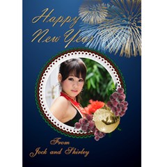 New Year Card 5x7 - Greeting Card 5  x 7 