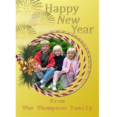 Lemon New Year 5x7 Card - Greeting Card 5  x 7 