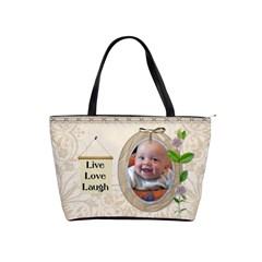 Live Love Laugh Shoulder Handbag - Classic Shoulder Handbag