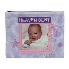 Heaven Sent Purple and Pink XL Cosmetic Bag - Cosmetic Bag (XL)