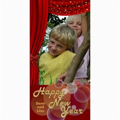 Happy New Year 4x8 Photo Card 2 (Red) - 4  x 8  Photo Cards