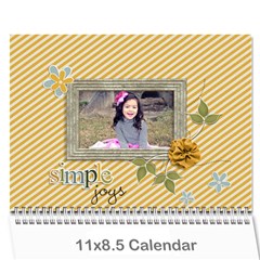Calendar Any Year: Simple Joys - Wall Calendar 11  x 8.5  (12-Months)
