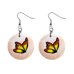 butterfly earrings - Mini Button Earrings