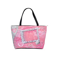 Spring Pink heart love Classic Shoulder bag - Classic Shoulder Handbag