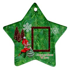 Elf Remember When Christmas ornament 2023 2 SIDE - Star Ornament (Two Sides)