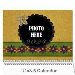 2024 Calendar 1 - Wall Calendar 11  x 8.5  (12-Months)