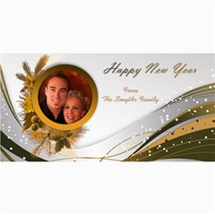 Happy New Year 4x8 Photo card in copper - 4  x 8  Photo Cards