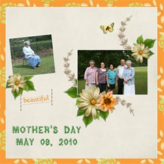 Family mothers day 2011 - ScrapBook Page 12  x 12 