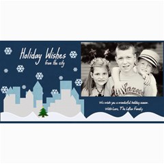 holiday wishes card - 4  x 8  Photo Cards