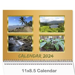 Memories in gold 2024 (any Year) Calendar - Wall Calendar 11  x 8.5  (12-Months)