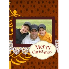 merry christmas - Greeting Card 5  x 7 