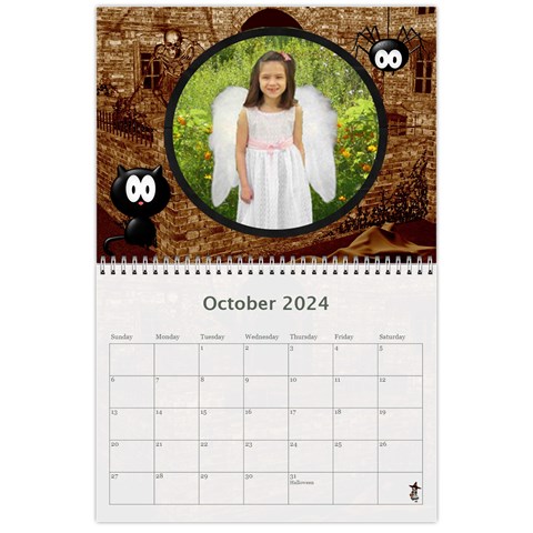 2024 Memory  Calendar By Kim Blair Oct 2024