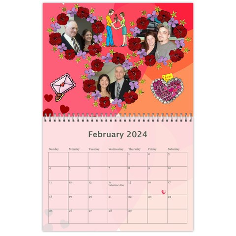 2024 Memory  Calendar By Kim Blair Feb 2024