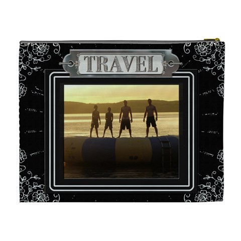Black Travel Xl Cosmetic Bag By Lil Back