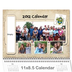 2012 Memory Calendar 12 month - Wall Calendar 11  x 8.5  (12-Months)
