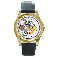 The Santa Clause watch - Round Gold Metal Watch