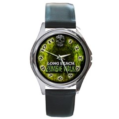 Zombie walk 2011 - Round Metal Watch