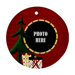 Lone Star Holiday Round Ornament 1 - Ornament (Round)