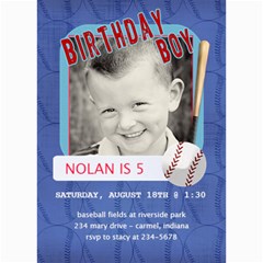 Birthday Boy Card - 5  x 7  Photo Cards