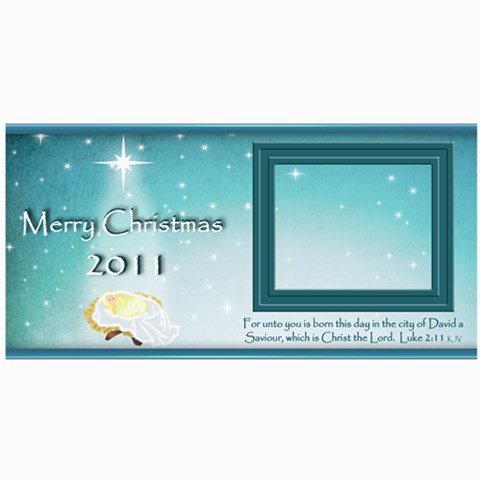 Baby Jesus Christmas Card 2011 By Cynthia Marcano 8 x4  Photo Card - 1