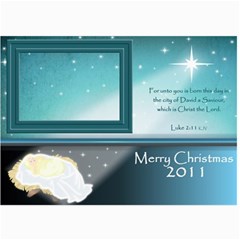  5x7 Baby Jesus Christmas Card - 5  x 7  Photo Cards
