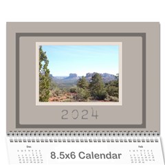 Coffee and Cream (any Year) 2024 Calendar 8.5x6 - Wall Calendar 8.5  x 6 