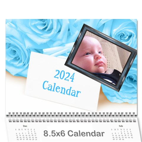 Roses For You (any Year) 2024 Calendar 8 5x6 By Deborah Cover