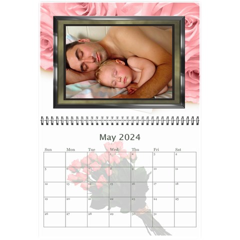 Roses For You (any Year) 2024 Calendar 8 5x6 By Deborah May 2024