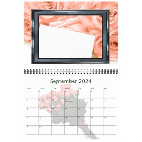 Roses For You (any Year) 2024 Calendar 8 5x6 By Deborah Sep 2024