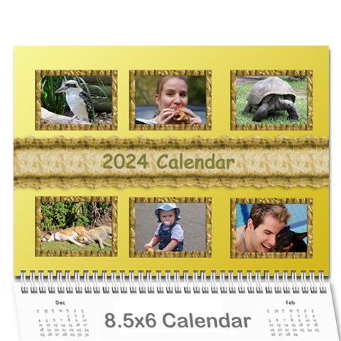Tutti General Purpose (any Year) Calendar 8 5x6 By Deborah Cover