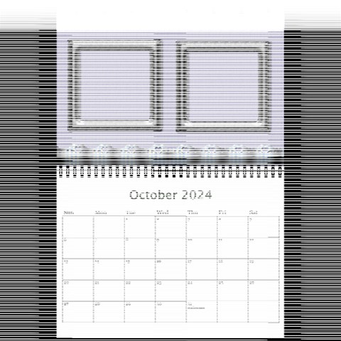 Elegant In Silver 2024 (any Year) Calendar 8 5x6 By Deborah Oct 2024