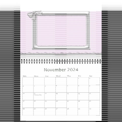 Elegant In Silver 2024 (any Year) Calendar 8 5x6 By Deborah Nov 2024
