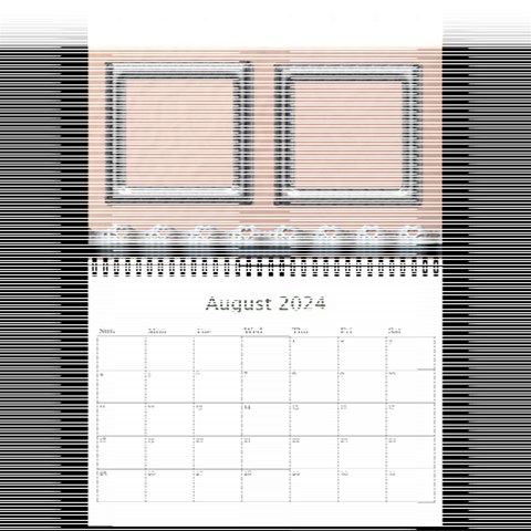 Elegant In Silver 2024 (any Year) Calendar 8 5x6 By Deborah Aug 2024