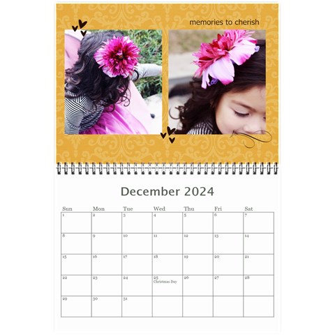 Mini Calendar 2024 And Any Year: Memories To Cherish By Jennyl Dec 2024