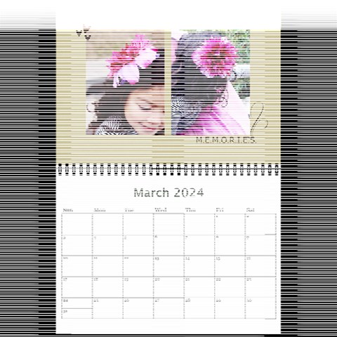 Mini Calendar 2024 And Any Year: Memories To Cherish By Jennyl Mar 2024