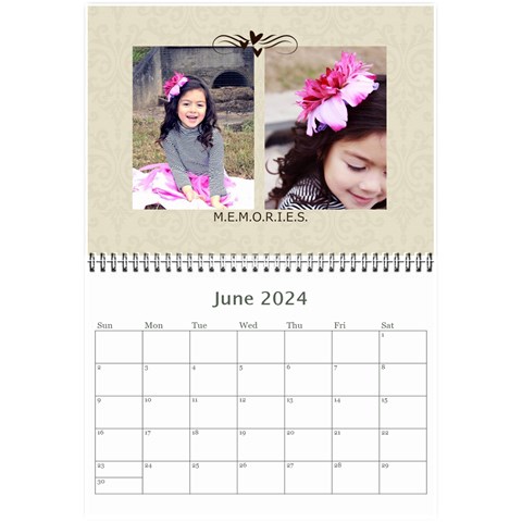 Mini Calendar 2024 And Any Year: Memories To Cherish By Jennyl Jun 2024