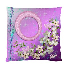 Lavander Floral Double Sided Cushion Case sample - Standard Cushion Case (Two Sides)